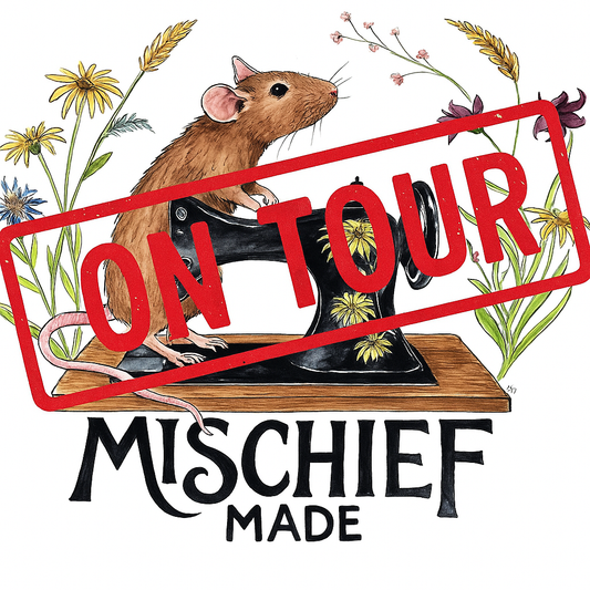 The Mischief Made logo with an "On Tour" stamp across the centre
