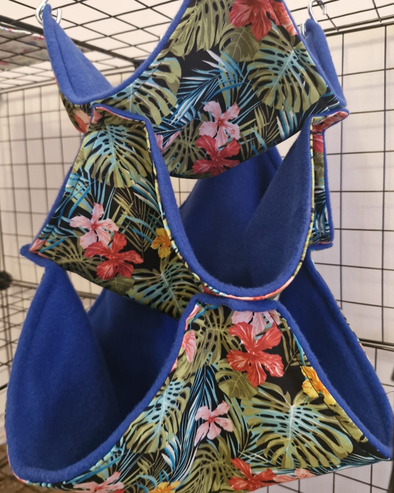 Mischief Made Triple Hammock - Tropical Flowers