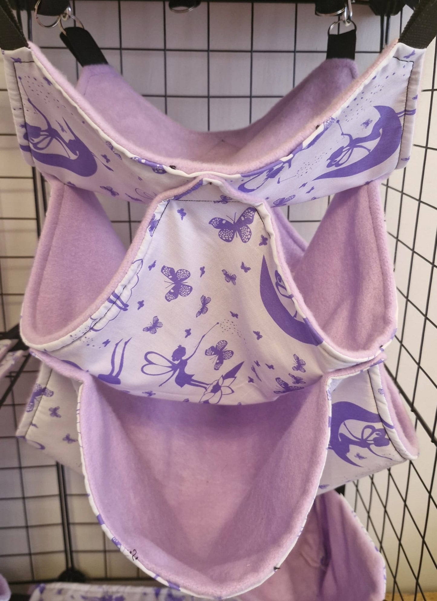 Mischief Made fleece lined Triple Hammock - Lilac Fairy