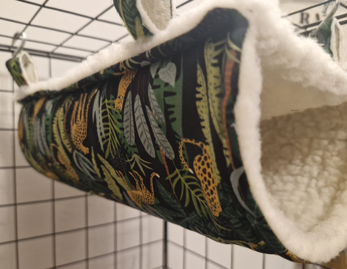 Mischief Made Black Jungle Tube 'n' Cube (Sherpa)