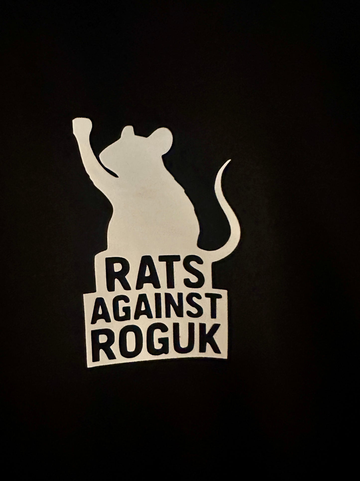 Mischief Made Short Sleeve T-Shirt with "Rats Against ROGUK" Print