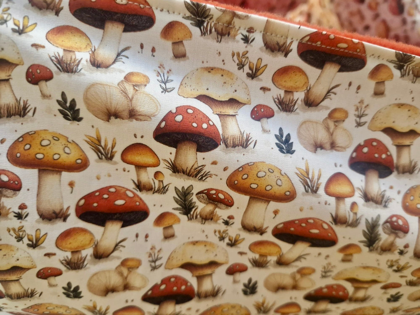 5 piece fleece lined rodent hammock set for rats ferrets chinchillas Mushroom Magic