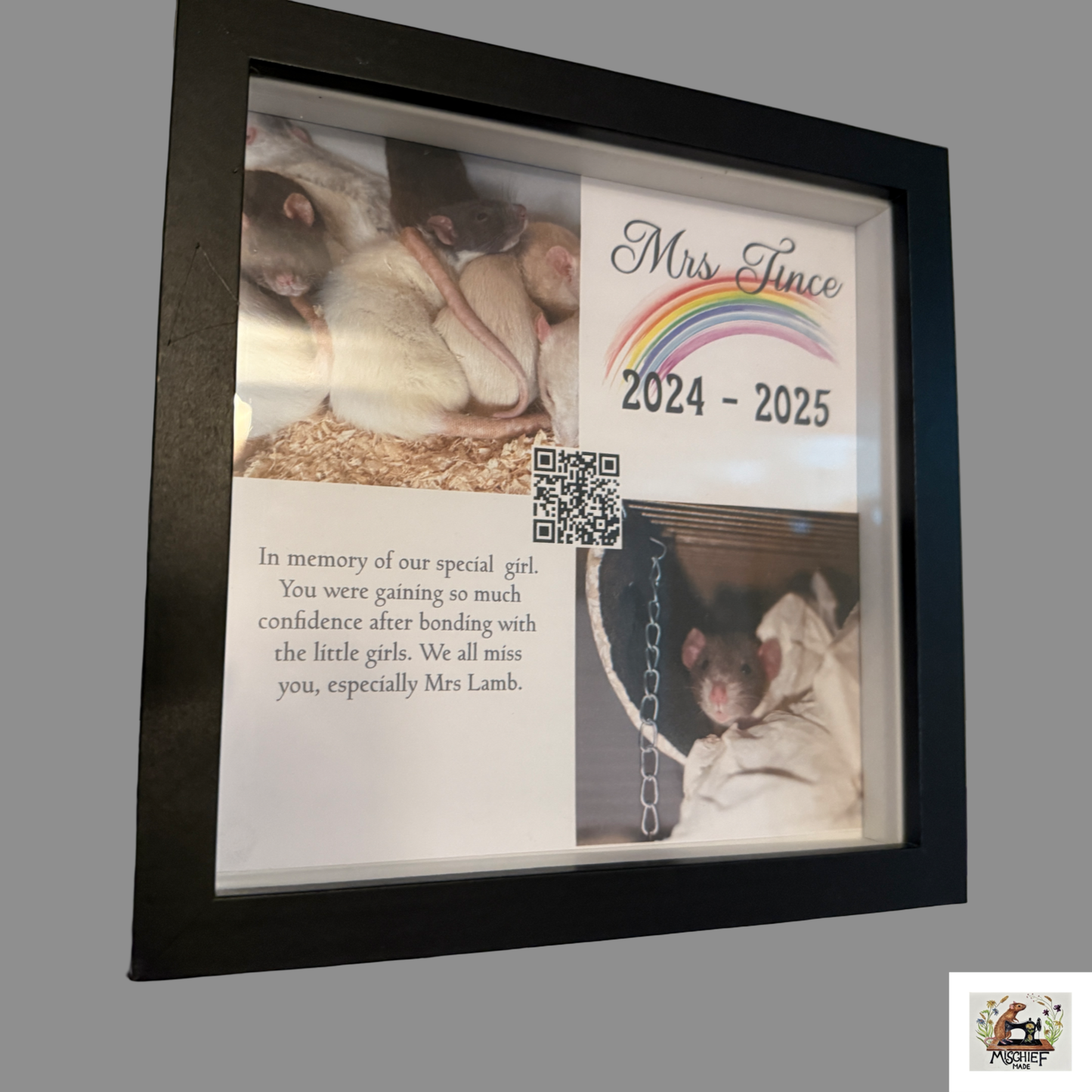 Mischief Made Rainbow Bridge Memorial