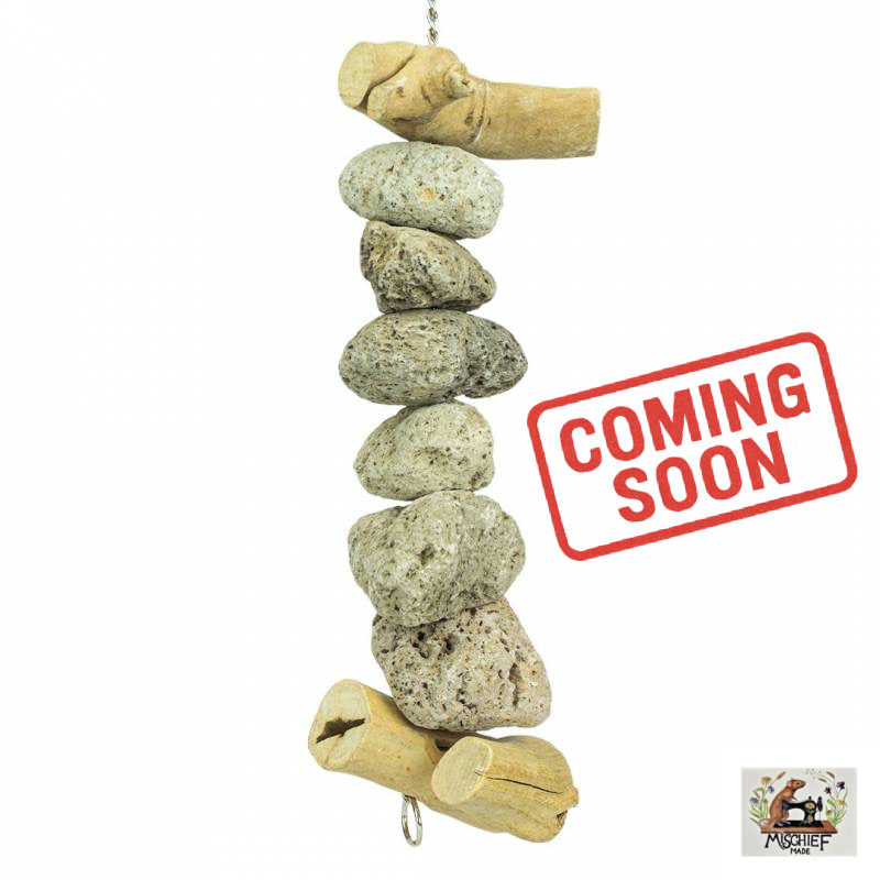 Java Lava chew (Java wood and Lava Stone chew enrichment toy)