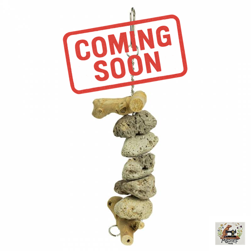 Java Lava chew (Java wood and Lava Stone chew enrichment toy)
