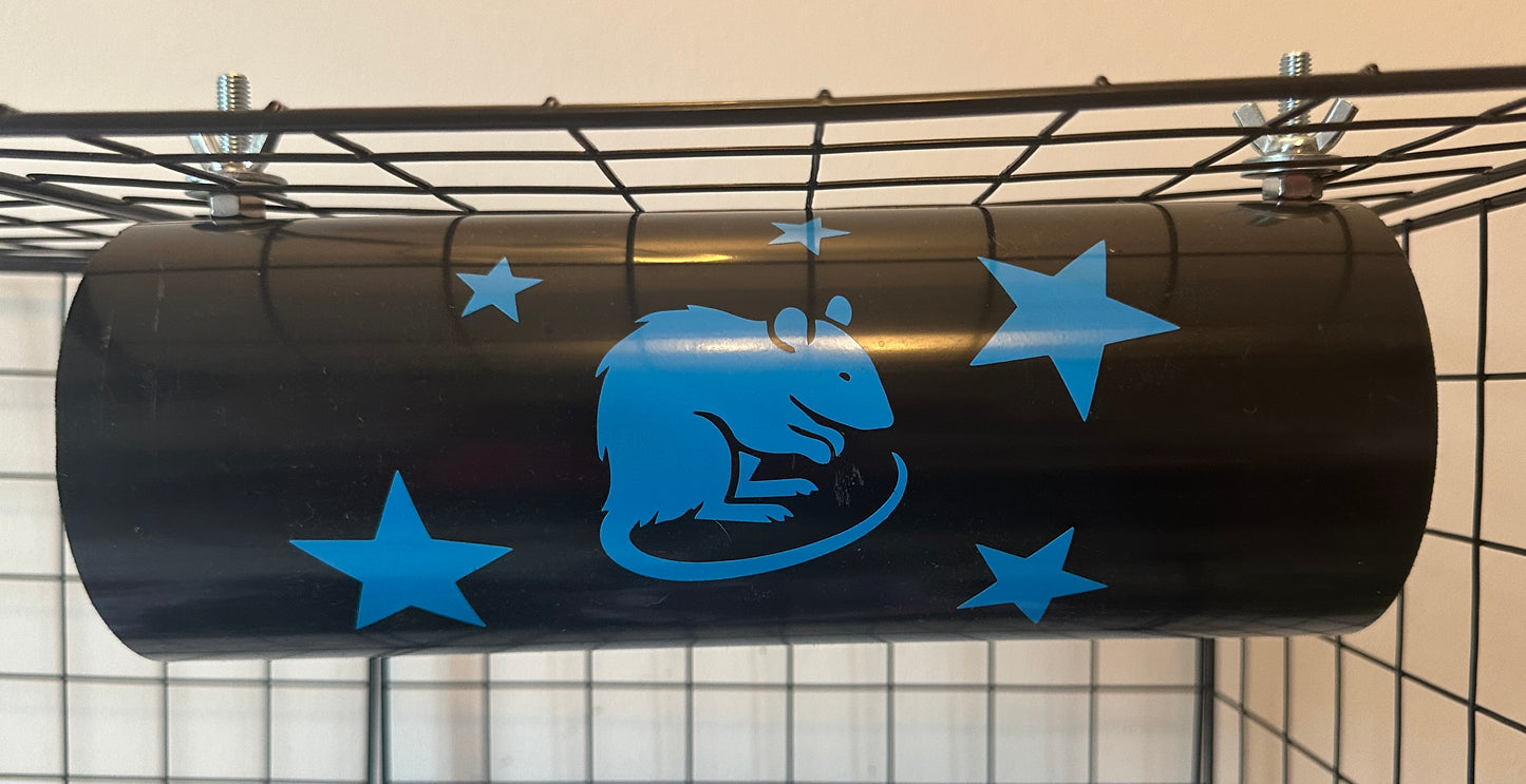 Mischief Made Tunnel with Crouching Rat print