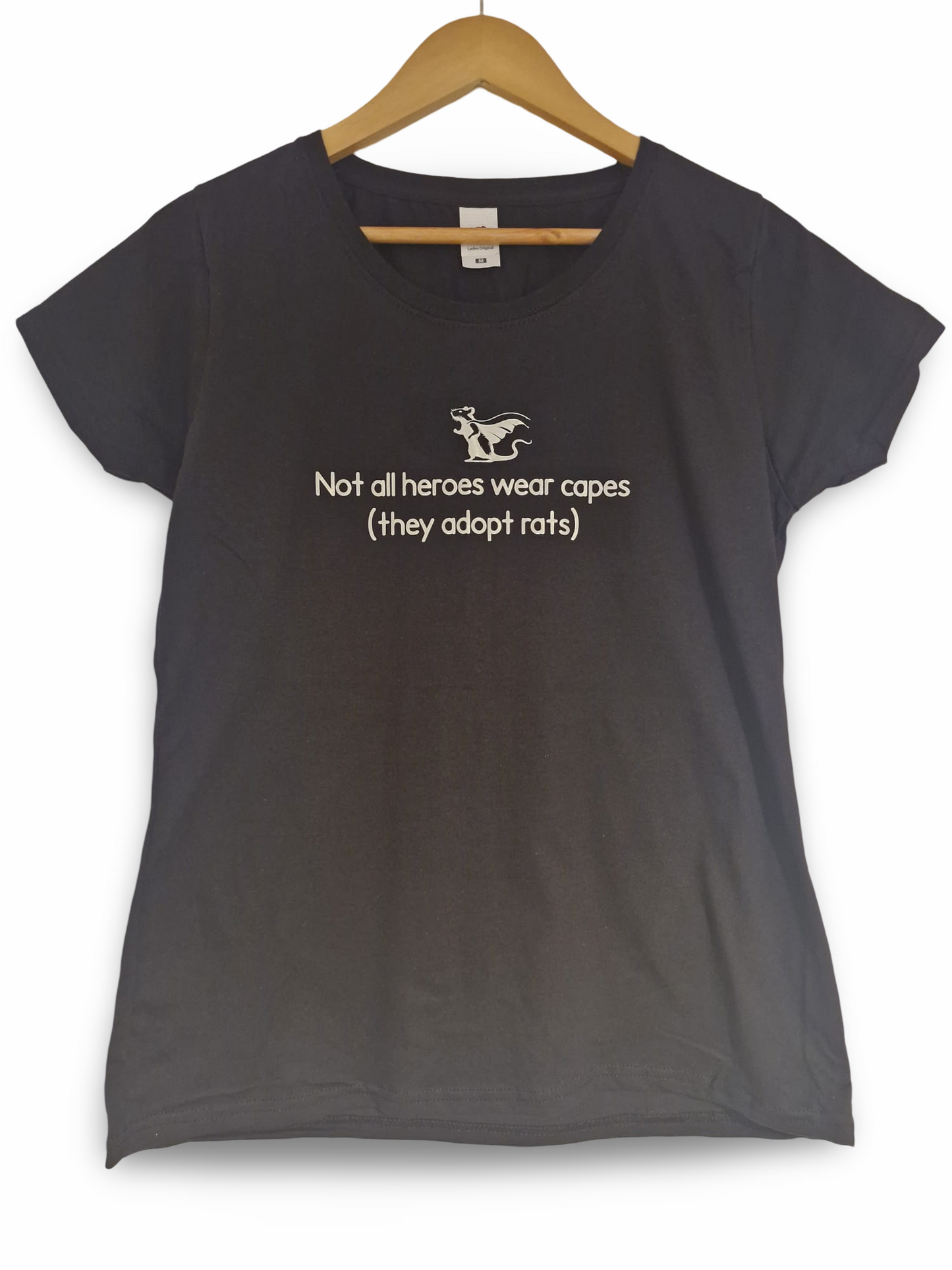 Mischief Made Short Sleeve T-Shirt with "Not All Heroes" Print