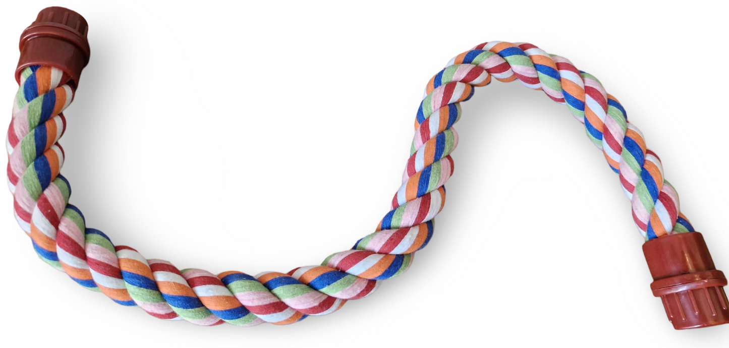 Bendable rope with cage fixing