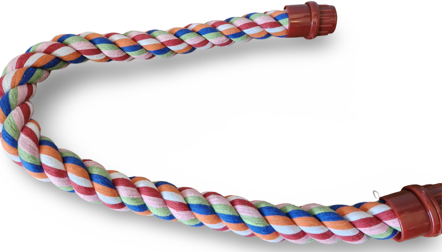 Bendable rope with cage fixing