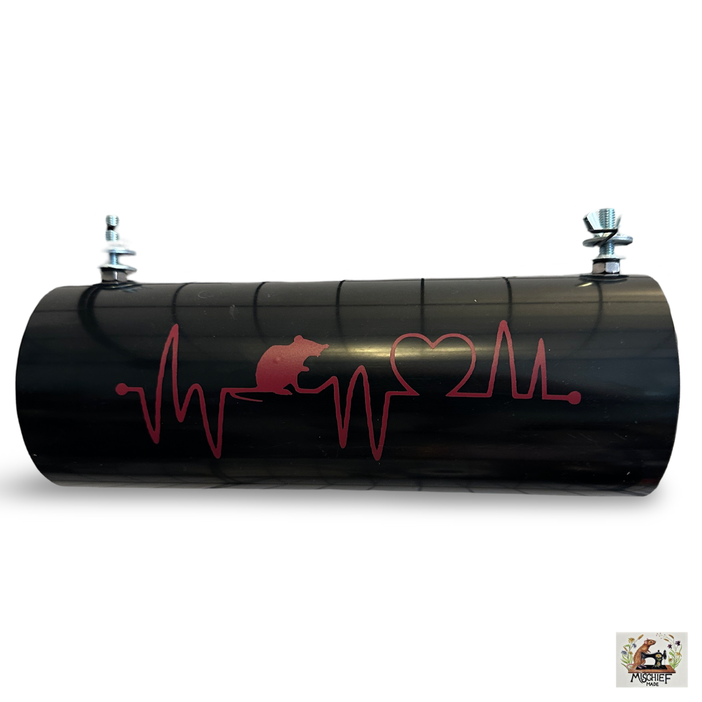 Mischief Made Tunnel with Heart Graph print
