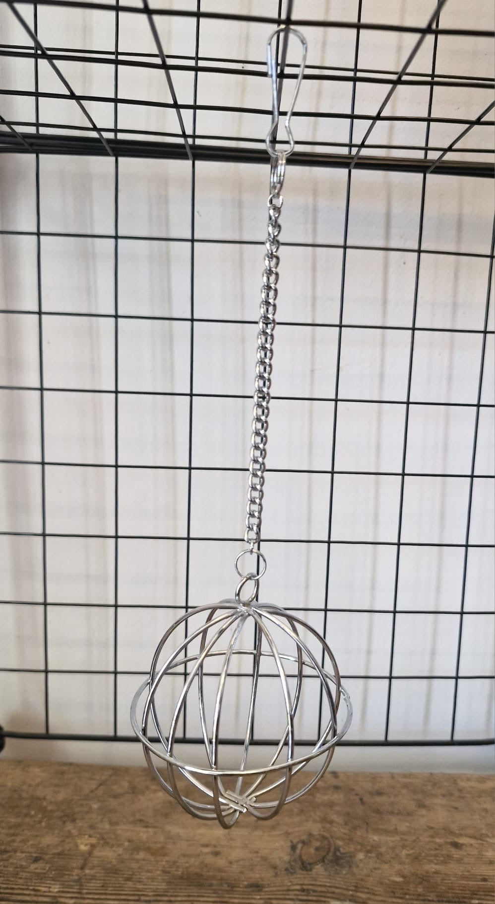 Enrichment hanging food ball. Forage ball
