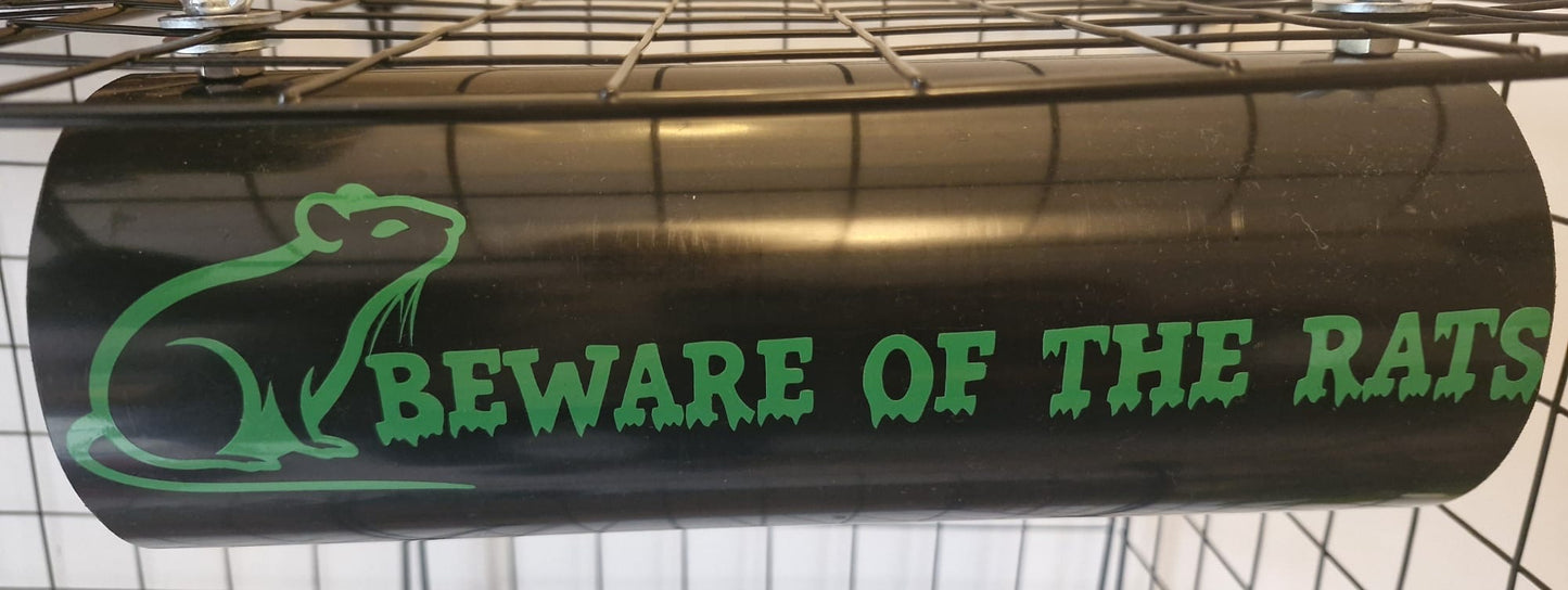 Mischief Made Tunnel with Beware of the Rats print