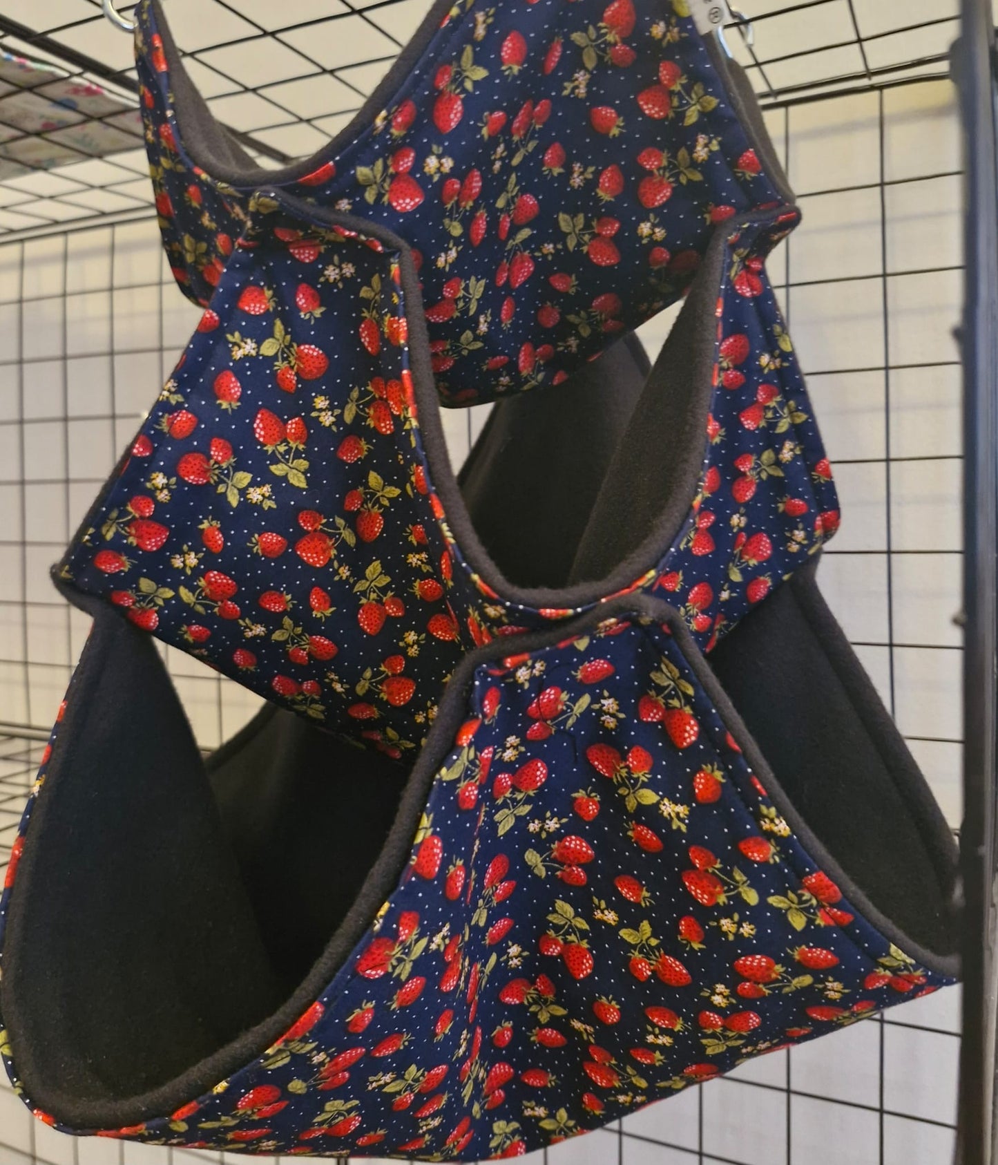 Mischief Made Triple Hammock - Leafy Strawberries