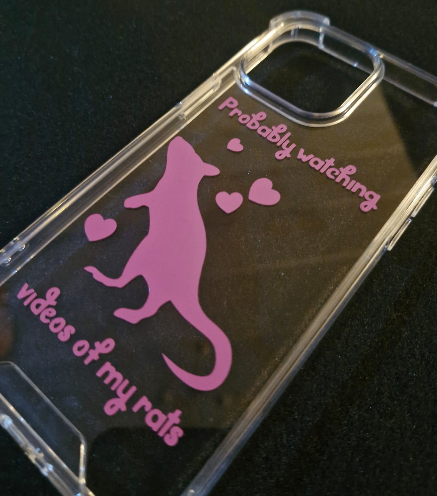 Personalised rat themed phone case