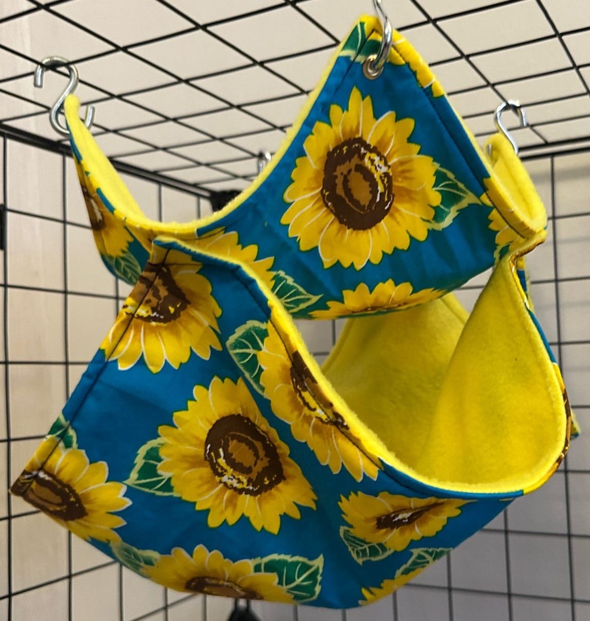 Mischief Made fleece lined double hammock - Sunflower