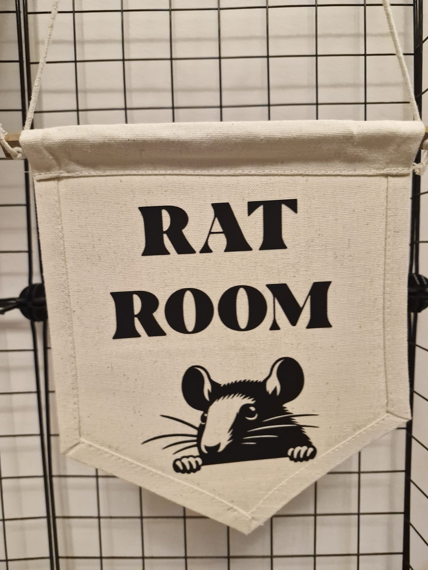 Printed canvas banner for pet room, free roam or cage