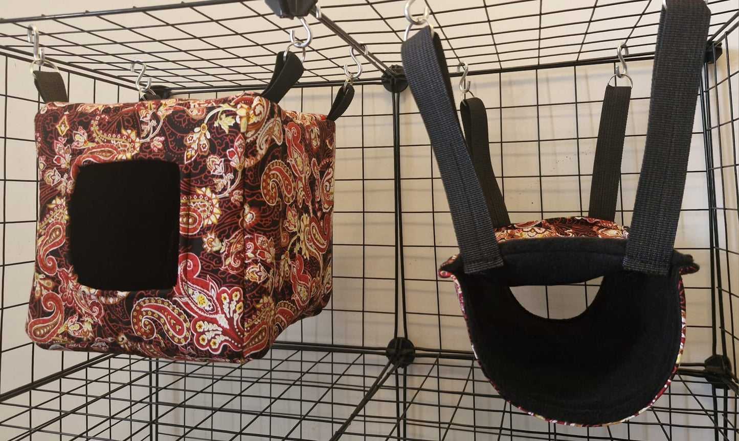 Mischief Made Red Paisley Tube 'n' Cube