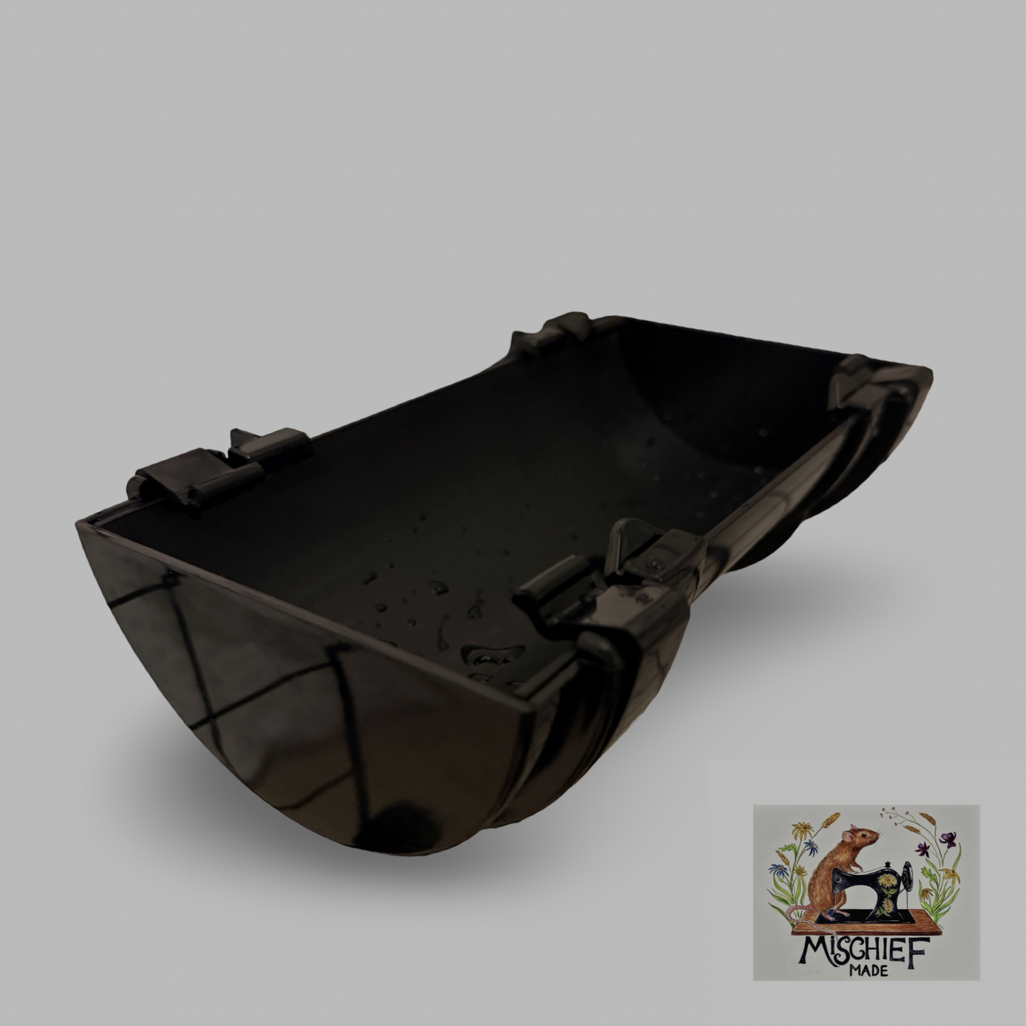 Mischief Made fishing water trough cage enrichment accessory
