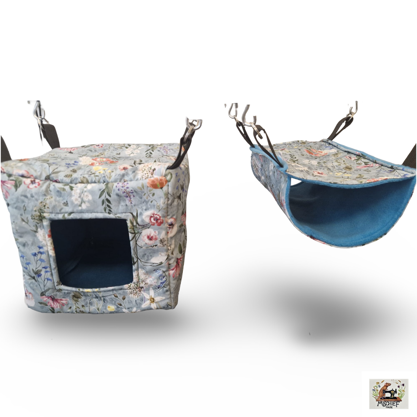 9 piece fleece lined rodent hammock set for rats ferrets chinchillas Duckegg