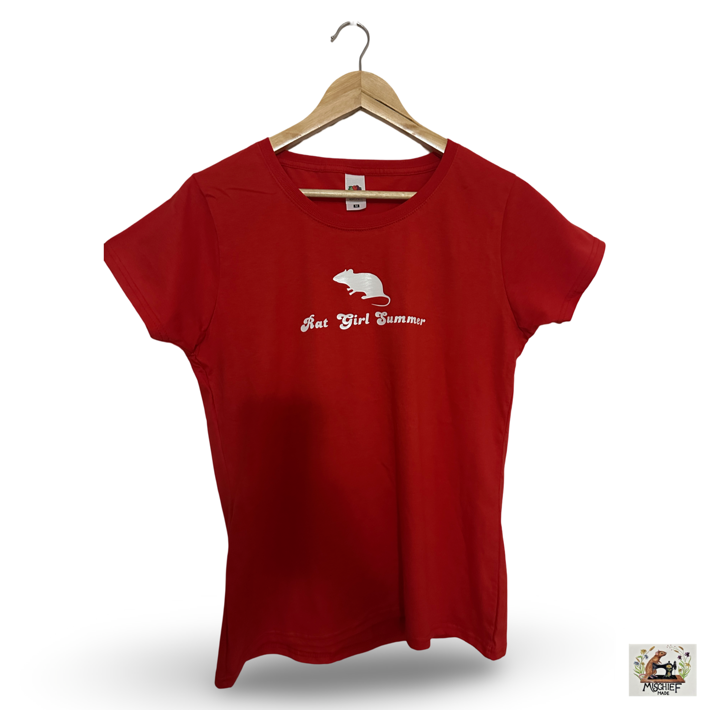 Mischief Made Short Sleeve T-Shirt with "Rat Girl Summer" Print