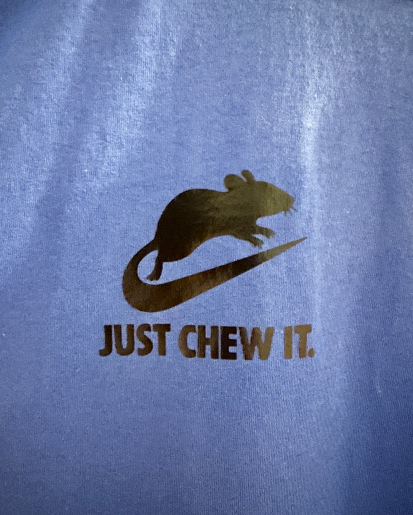 Mischief Made Short Sleeve T-Shirt with "Just Chew It" Nike parody