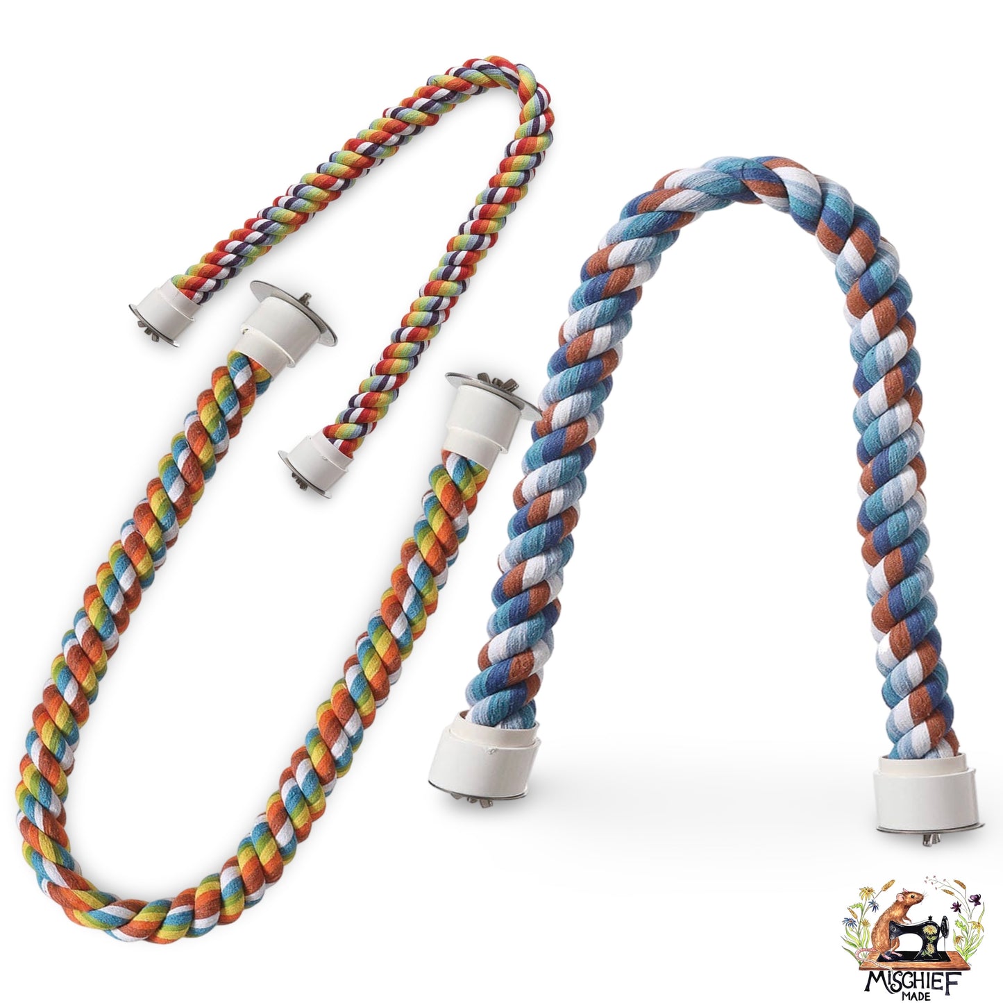 Bendable rope with cage fixing