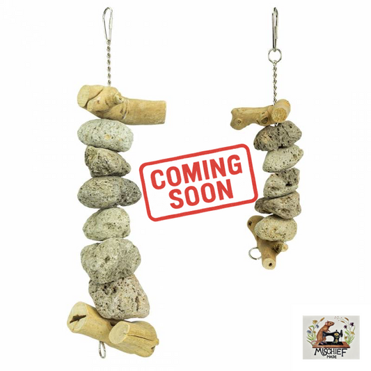 Java Lava chew (Java wood and Lava Stone chew enrichment toy)