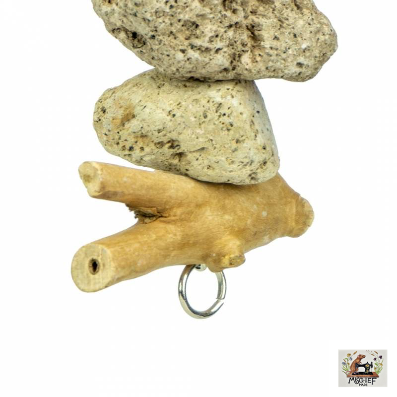 Java Lava chew (Java wood and Lava Stone chew enrichment toy)