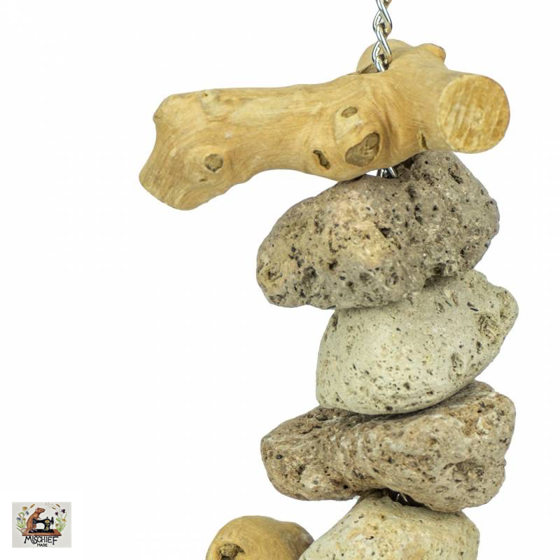 Java Lava chew (Java wood and Lava Stone chew enrichment toy)