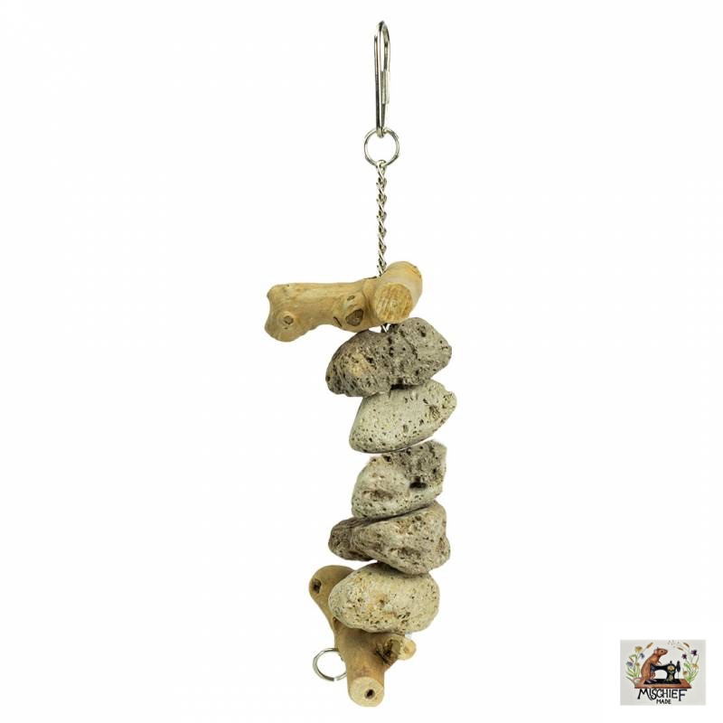 Java Lava chew (Java wood and Lava Stone chew enrichment toy)