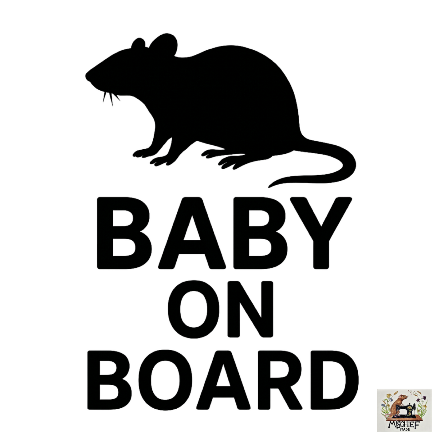 Rat theme car bumper / window sticker collection (Buy 1, get one half price)