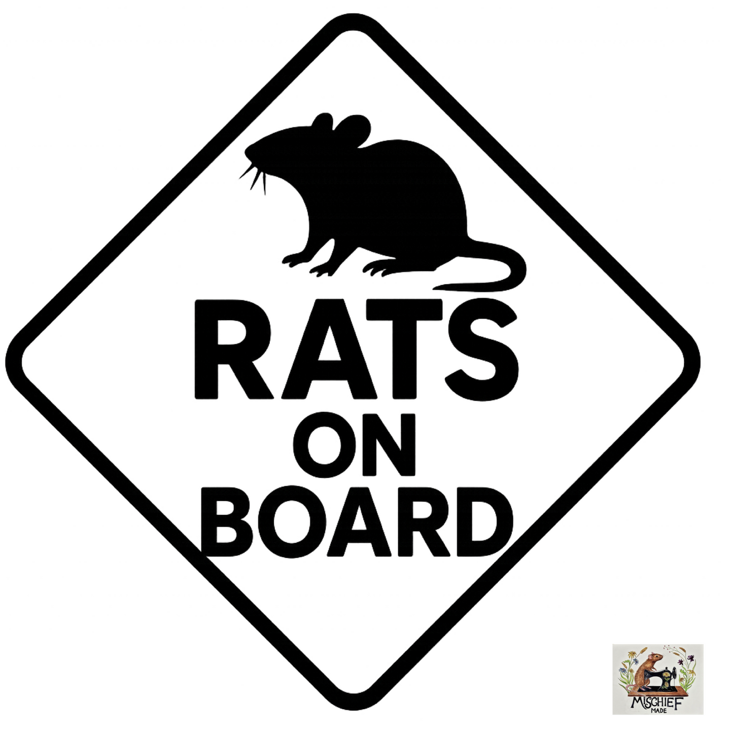 Rat theme car bumper / window sticker collection (Buy 1, get one half price)