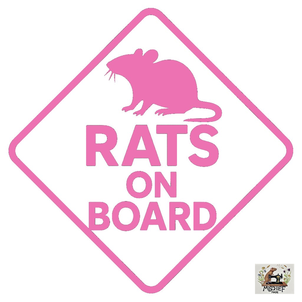 Rat theme car bumper / window sticker collection (Buy 1, get one half price)