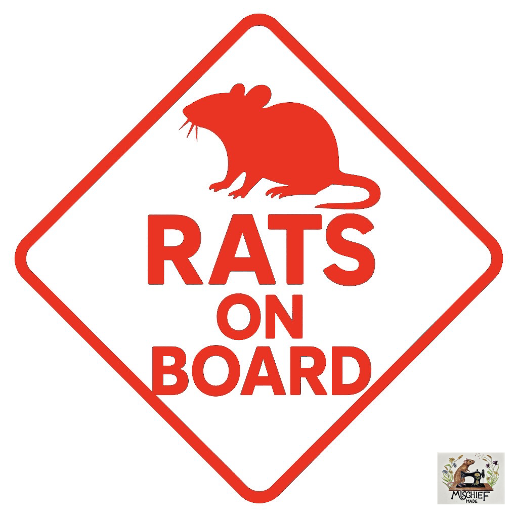 Rat theme car bumper / window sticker collection (Buy 1, get one half price)