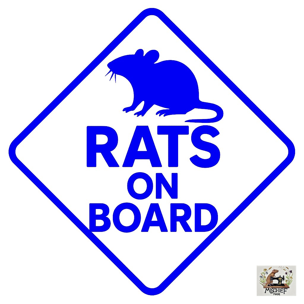 Rat theme car bumper / window sticker collection (Buy 1, get one half price)