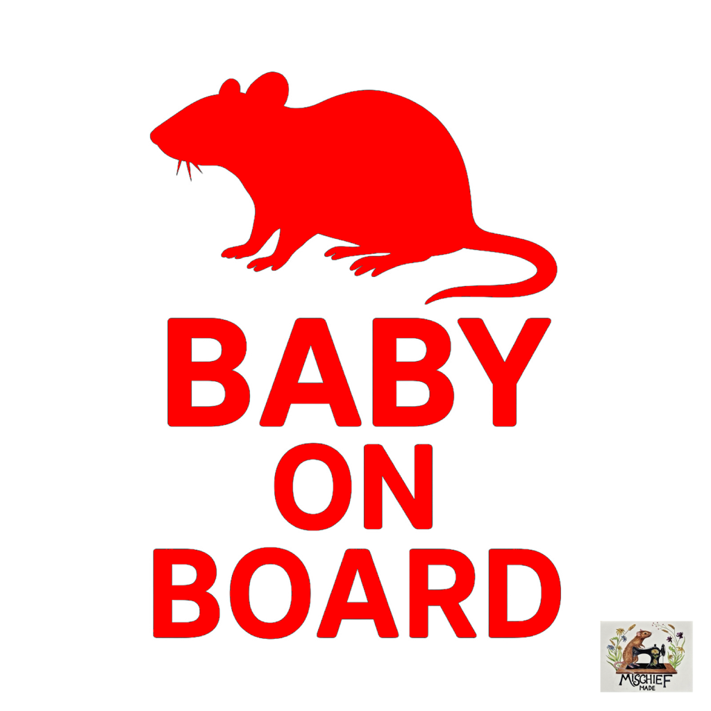 Rat theme car bumper / window sticker collection (Buy 1, get one half price)