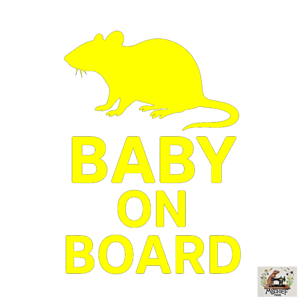 Rat theme car bumper / window sticker collection (Buy 1, get one half price)