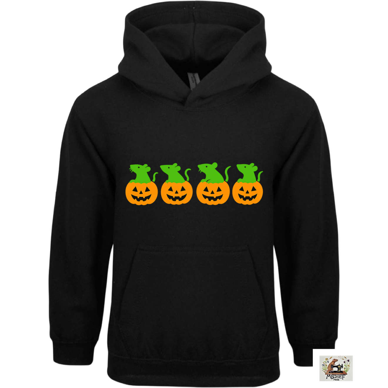 Halloween Hoody Hoodie with Pumpkin Print