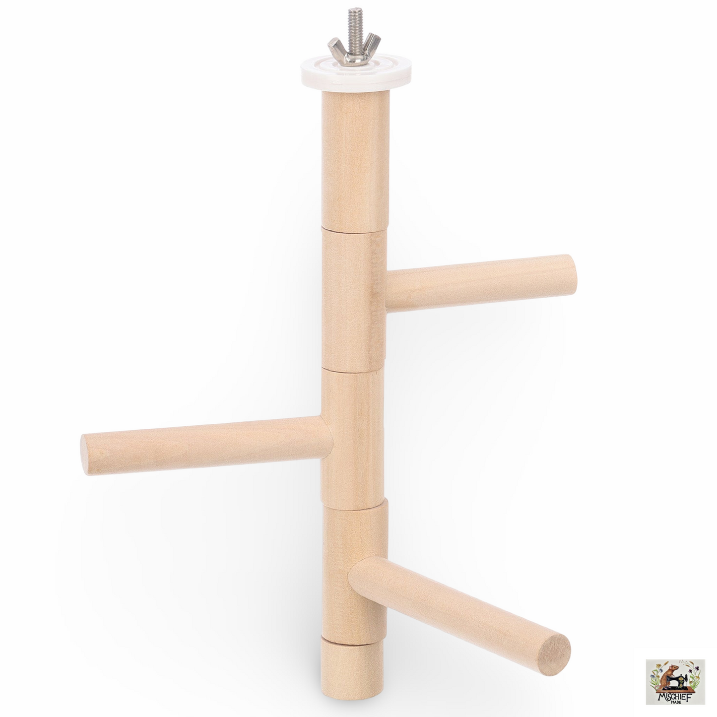 Spiral swivel enrichment climbing aid