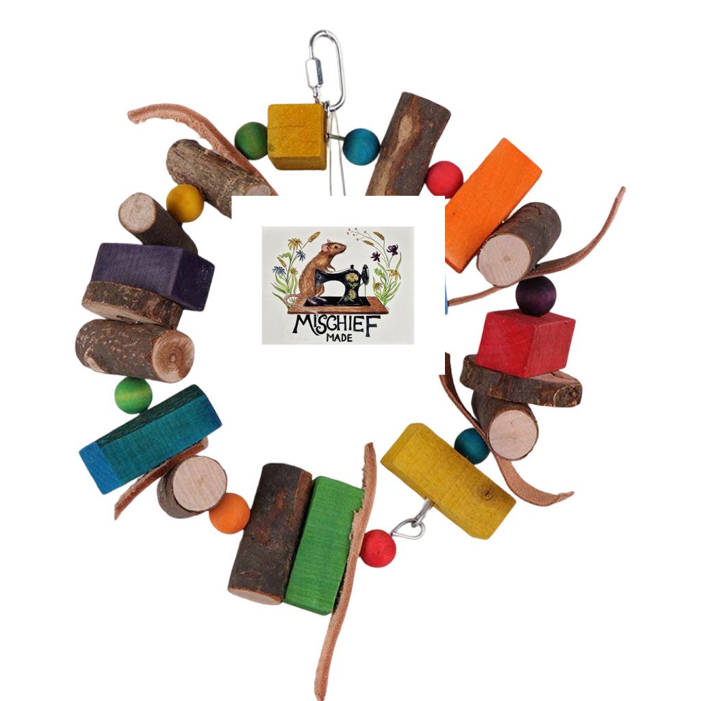 Foraging gnaw enrichment toy