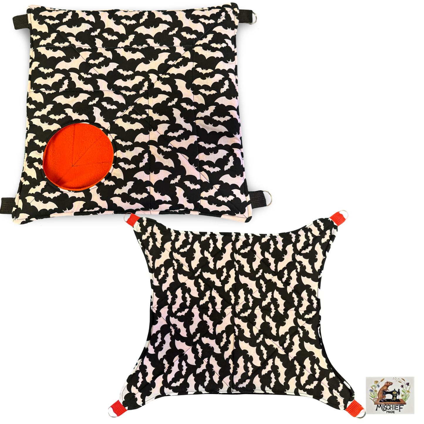 4 piece luxury, durable halloween rat hammock set