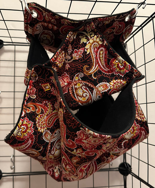 Mischief Made Triple Hammock - Red paisley