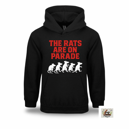 Mischief Made Hoody Hoodie "Rats on parade" Foo fighters parody