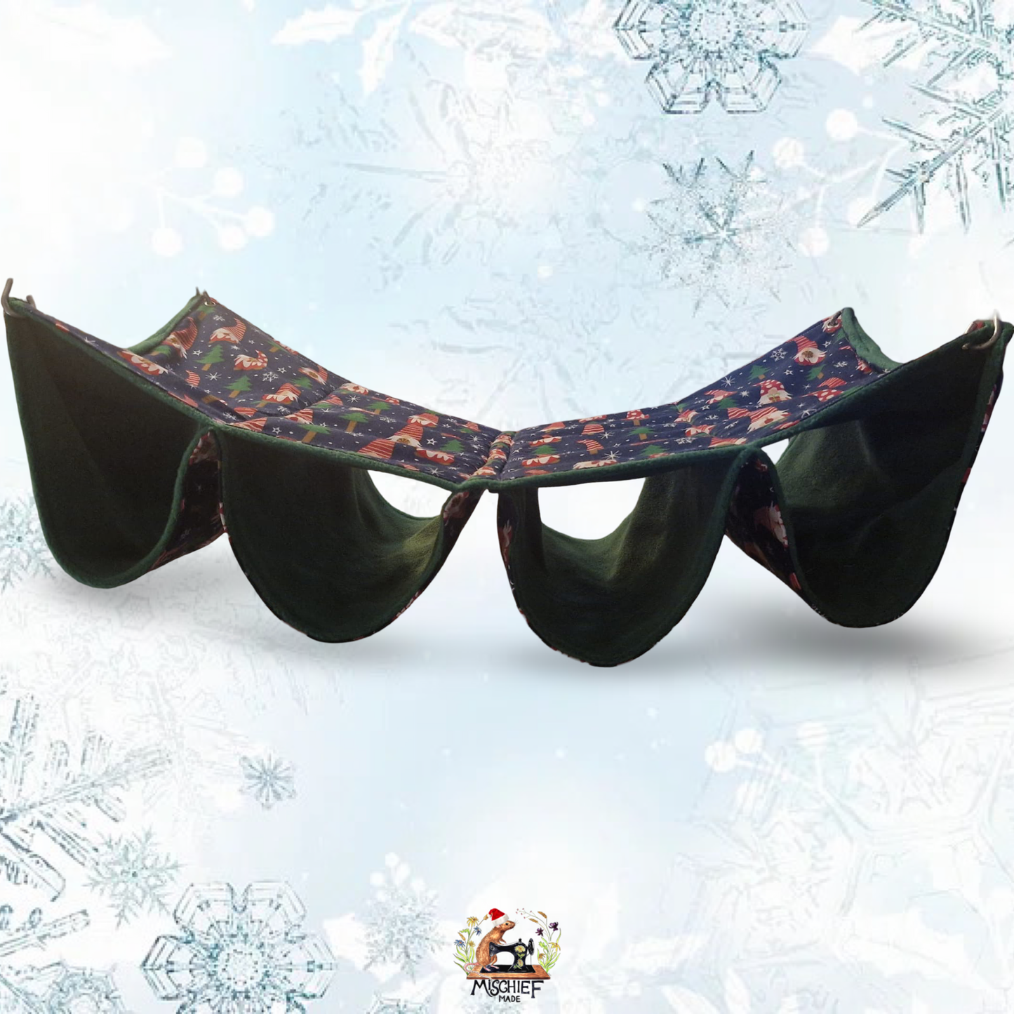 Christmas quad tube hammock