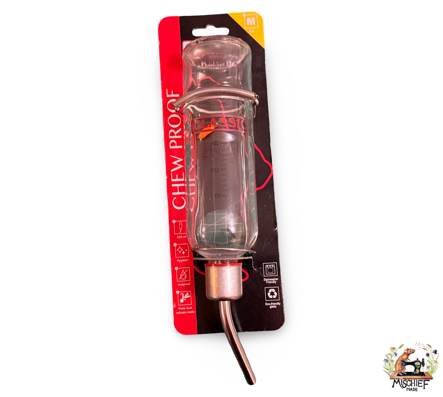 Classic Glass Pet Water Drinking Bottle