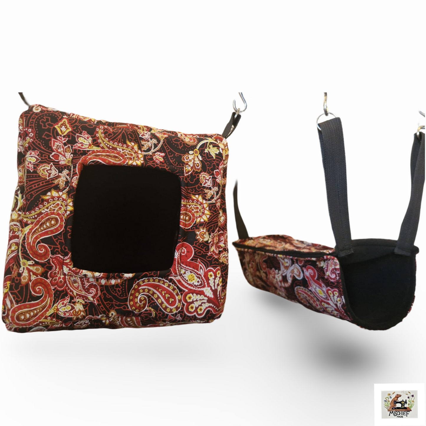 Mischief Made Red Paisley Tube 'n' Cube