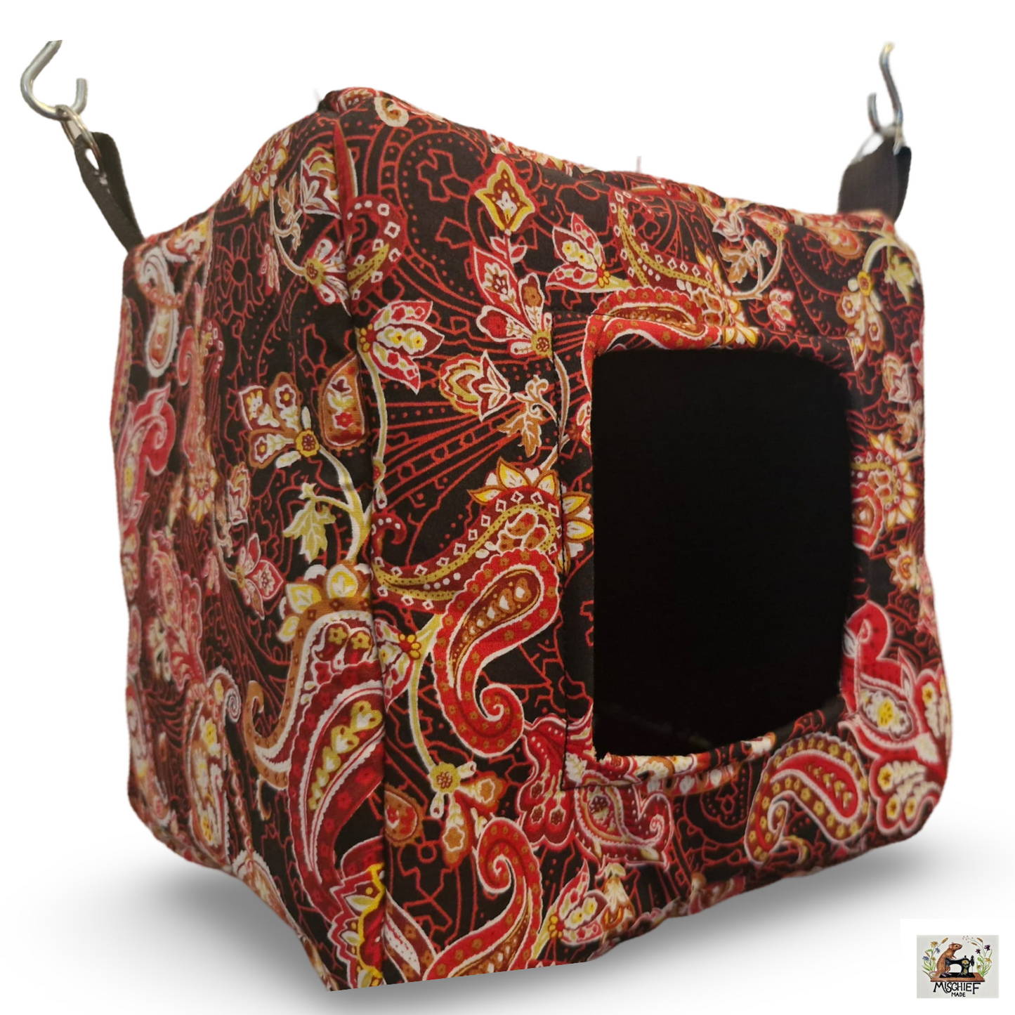 Mischief Made Red Paisley Tube 'n' Cube
