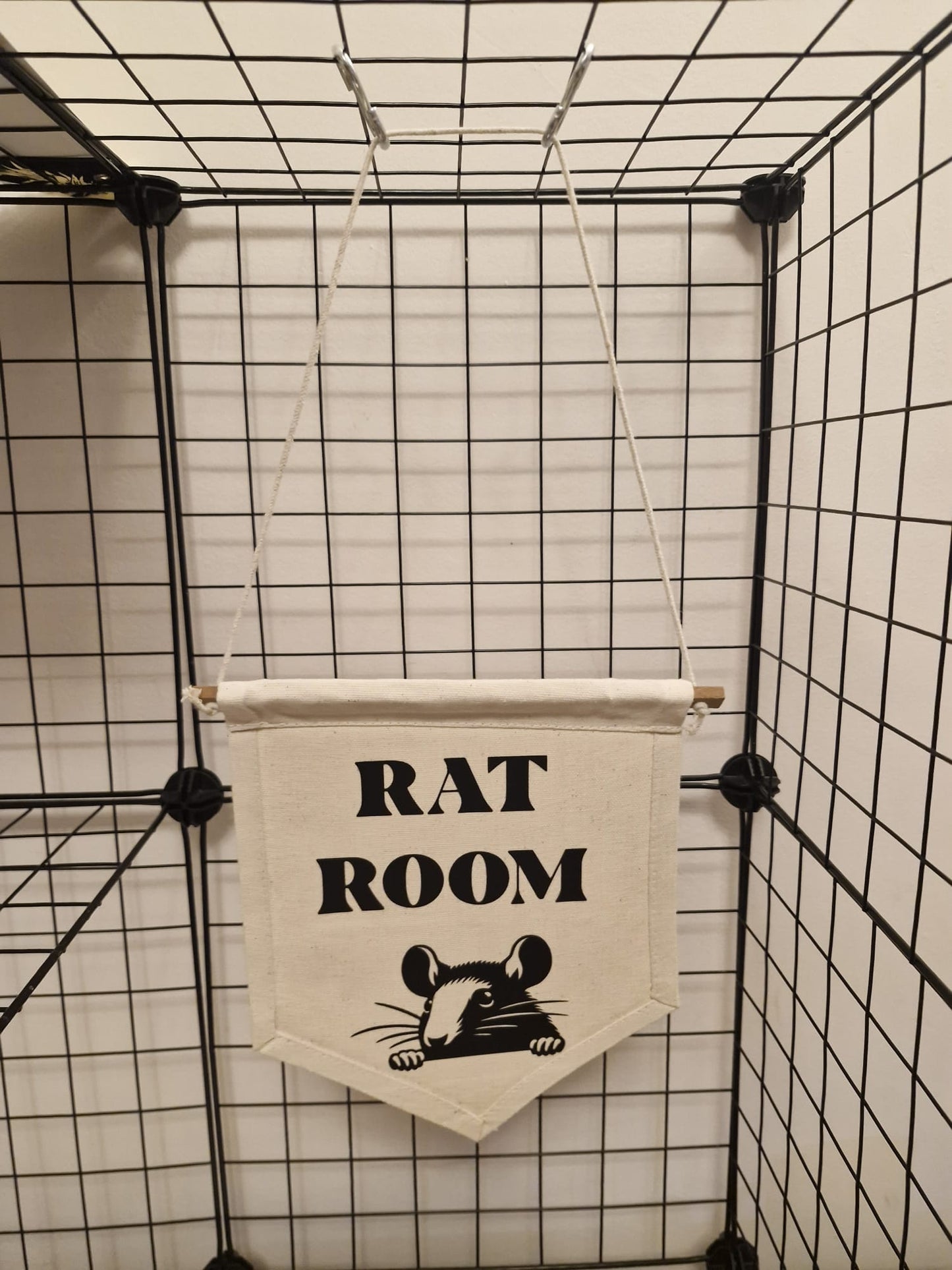 Printed canvas banner for pet room, free roam or cage