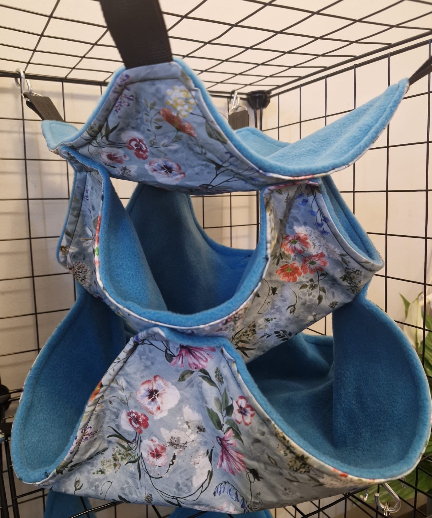 7 piece fleece lined rodent hammock set for rats ferrets chinchillas Duckegg