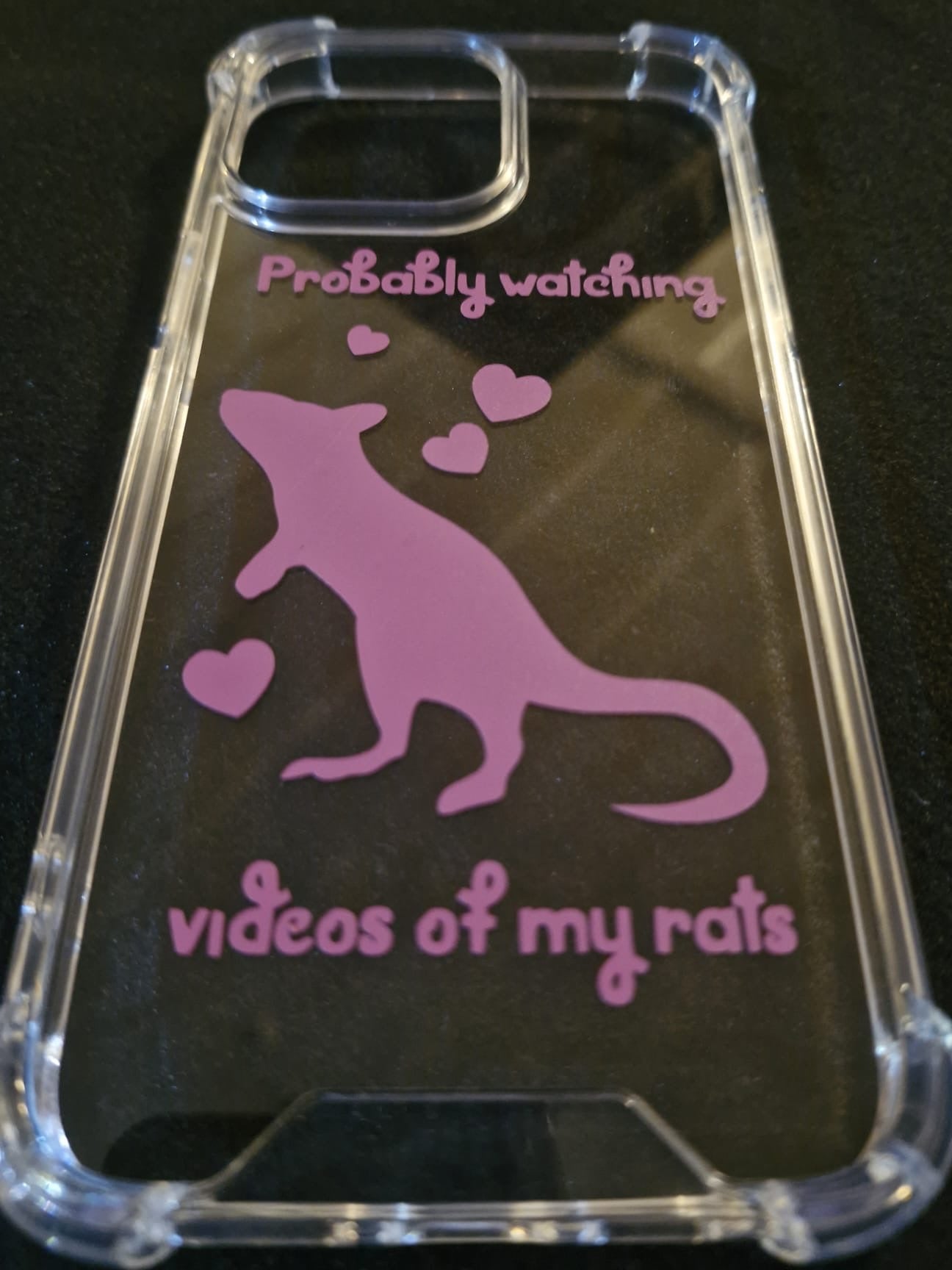 Personalised rat themed phone case